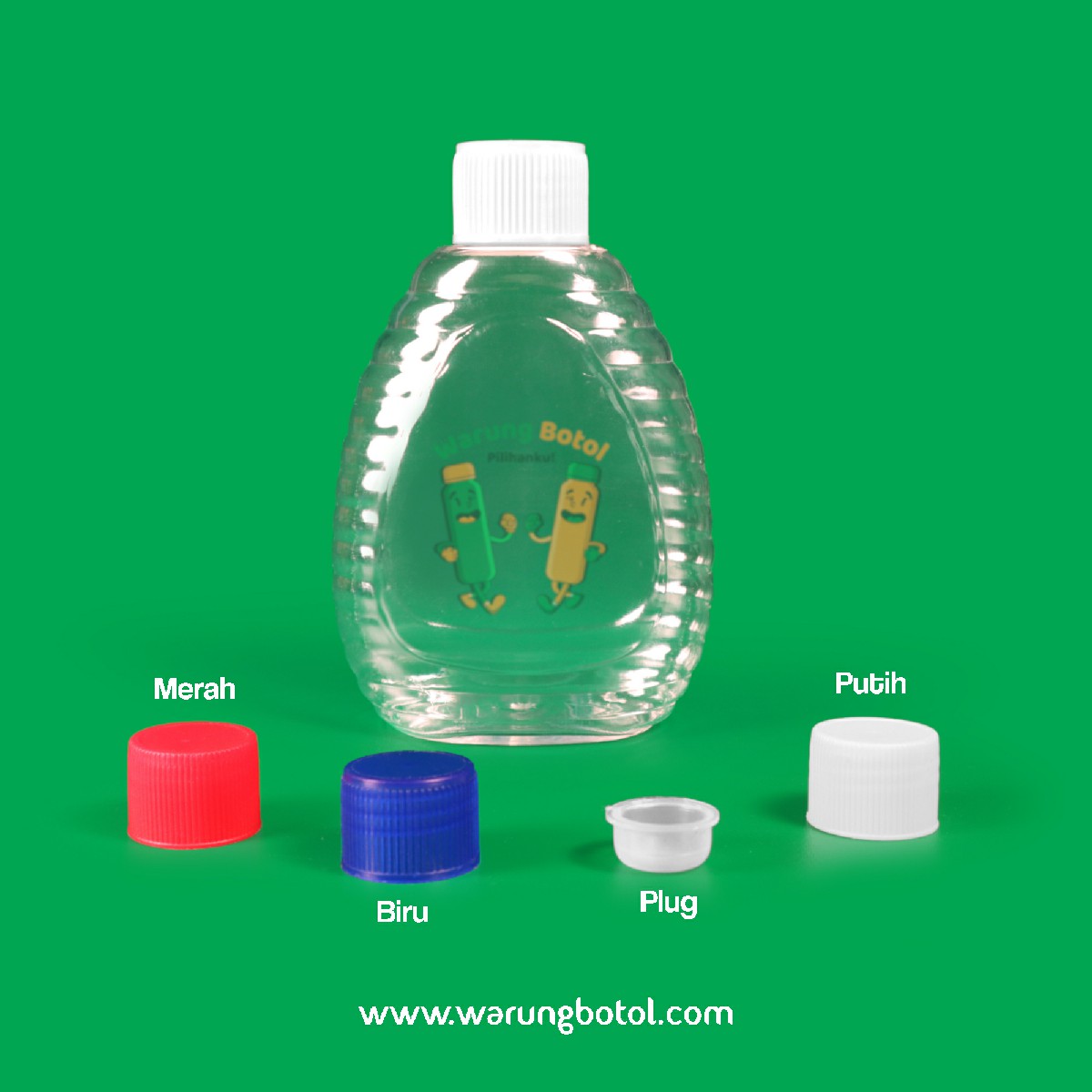 distributor toko jual botol plastik untuk madu 150ml pet bening murah terdekat bandung jakarta bogor bekasi